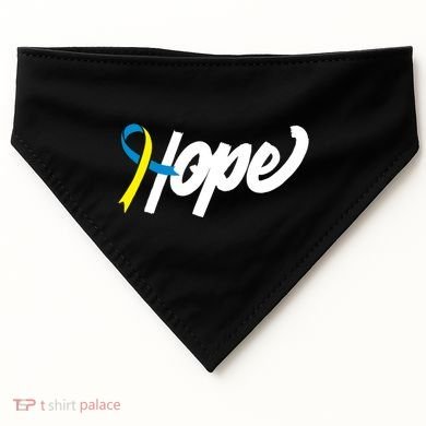 Hope Down Syndrome Awareness Ribbon USA-Made Doggie Bandana