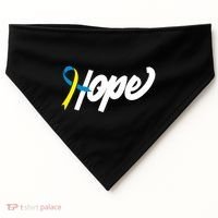 Hope Down Syndrome Awareness Ribbon USA-Made Doggie Bandana thumb 0