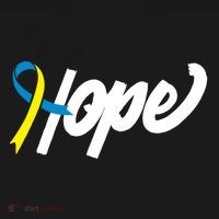 Hope Down Syndrome Awareness Ribbon USA-Made Doggie Bandana thumb 2