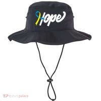 Hope Down Syndrome Awareness Ribbon Bucket Hat thumb 0