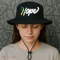 Hope Down Syndrome Awareness Ribbon Bucket Hat thumb 3