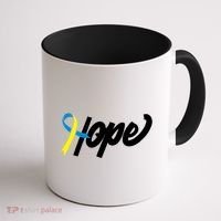 Hope Down Syndrome Awareness Ribbon Coffee Mug thumb 1