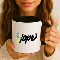 Hope Down Syndrome Awareness Ribbon Coffee Mug thumb 3