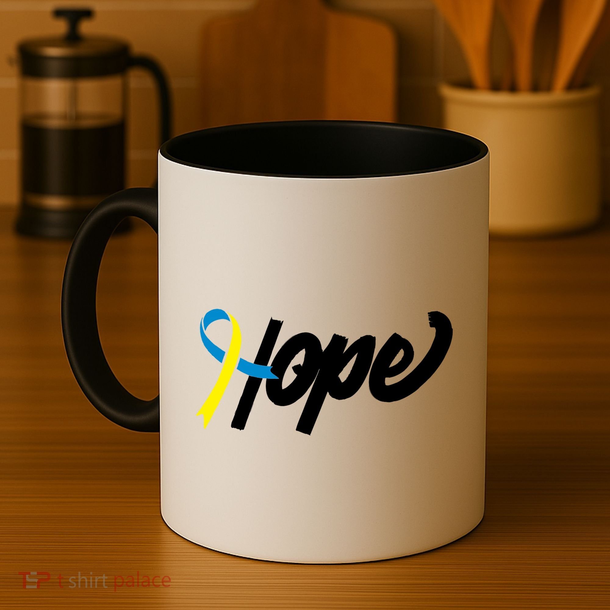 Hope Down Syndrome Awareness Ribbon Coffee Mug