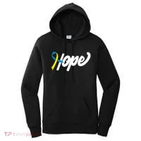 Hope Down Syndrome Awareness Ribbon Women's Hoodie thumb 0