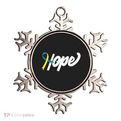 Hope Down Syndrome Awareness Ribbon Ornament