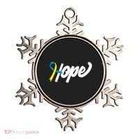 Hope Down Syndrome Awareness Ribbon Ornament thumb 0