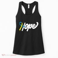Hope Down Syndrome Awareness Ribbon Women's Tank Top thumb 0