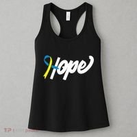 Hope Down Syndrome Awareness Ribbon Women's Tank Top thumb 3