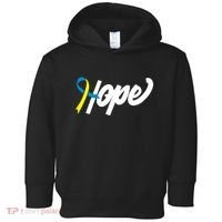 Hope Down Syndrome Awareness Ribbon Toddler Hoodie thumb 0