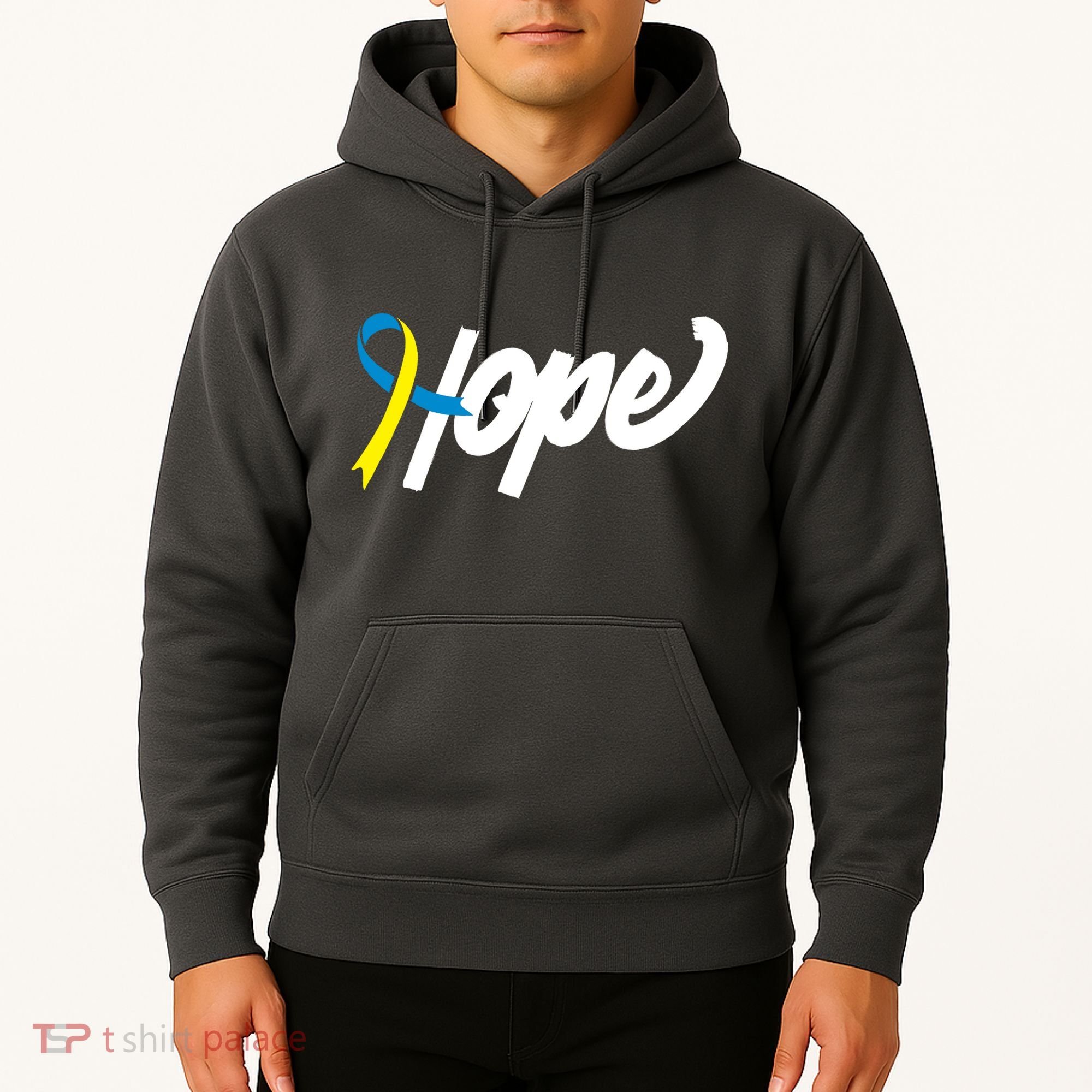 Hope Down Syndrome Awareness Ribbon Hoodie