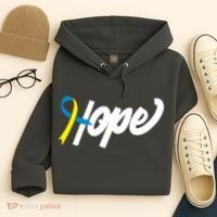 Hope Down Syndrome Awareness Ribbon Hoodie thumb 4