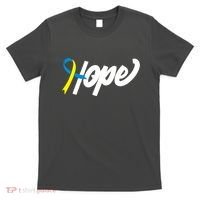 Hope Down Syndrome Awareness Ribbon T-Shirt thumb 0