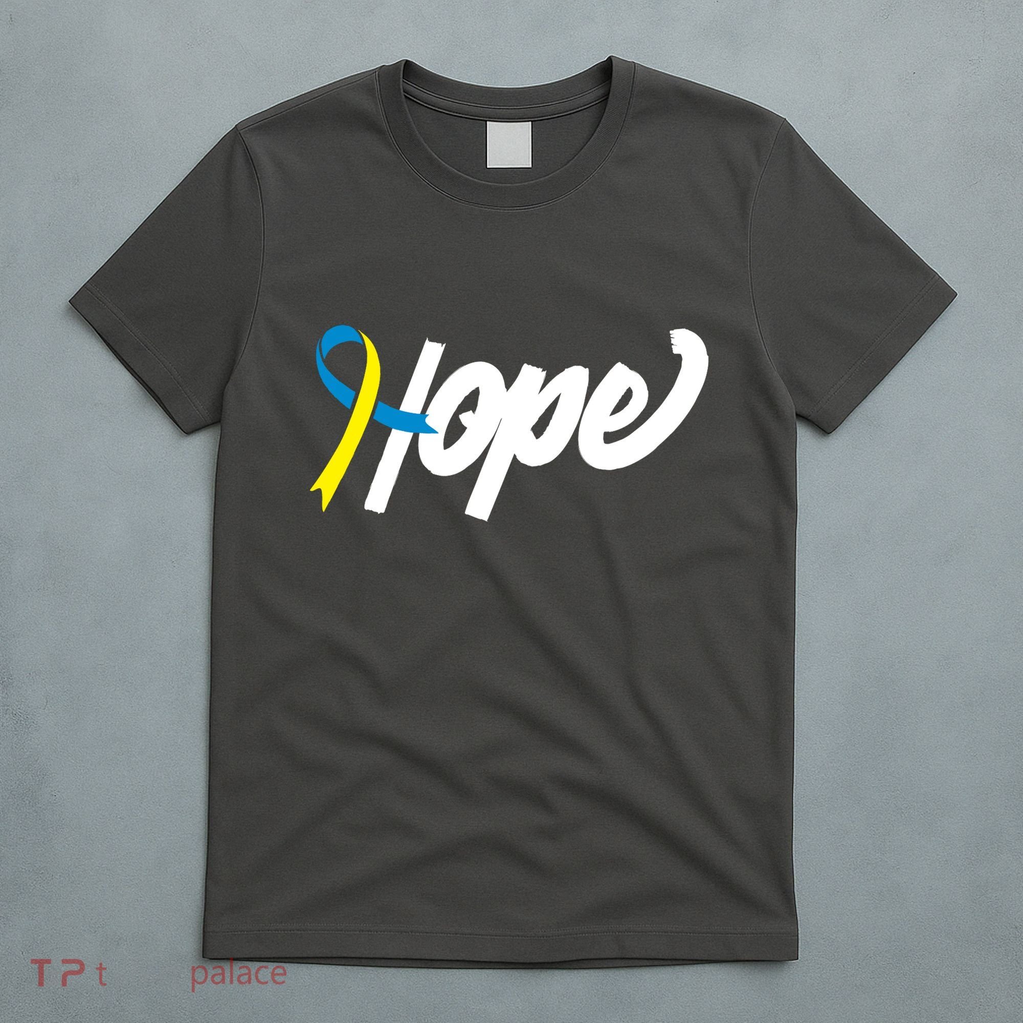Hope Down Syndrome Awareness Ribbon T-Shirt