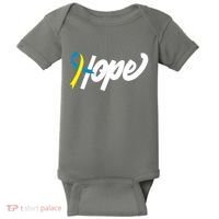 Hope Down Syndrome Awareness Ribbon Baby Bodysuit thumb 0