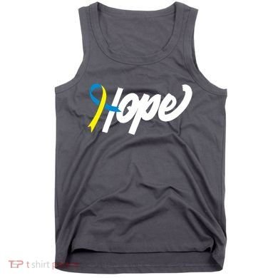 Hope Down Syndrome Awareness Ribbon Tank Top