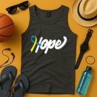 Hope Down Syndrome Awareness Ribbon Tank Top thumb 4