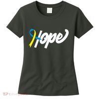 Hope Down Syndrome Awareness Ribbon Women's T-Shirt thumb 0