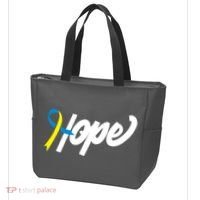 Hope Down Syndrome Awareness Ribbon Tote Bag thumb 3