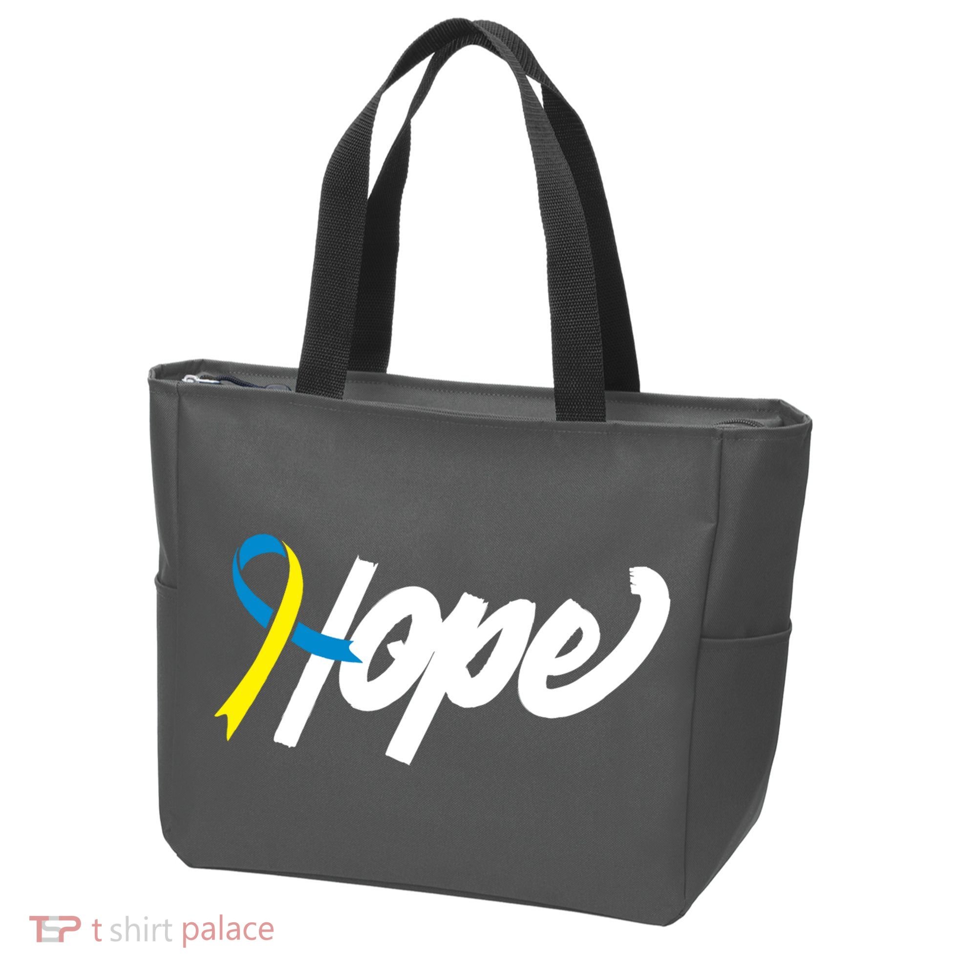 Hope Down Syndrome Awareness Ribbon Tote Bag