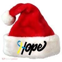 Hope Down Syndrome Awareness Ribbon Santa Hat thumb 0