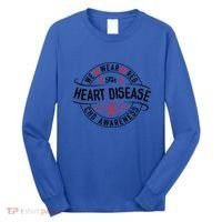 Heart Disease Survivor Chd Heart Disease Awareness Month Cool Gift Long Sleeve Shirt thumb 0