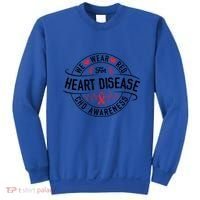 Heart Disease Survivor Chd Heart Disease Awareness Month Cool Gift Sweatshirt thumb 0