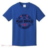 Heart Disease Survivor Chd Heart Disease Awareness Month Cool Gift Kids T-Shirt thumb 0