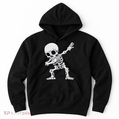Halloween Dabbing Skeleton Skull Rib Cage Dab Dance Hoodie