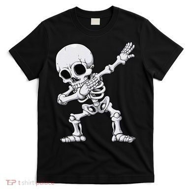 Halloween Dabbing Skeleton Skull Rib Cage Dab Dance T-Shirt