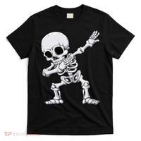 Halloween Dabbing Skeleton Skull Rib Cage Dab Dance T-Shirt thumb 0