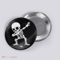 Halloween Dabbing Skeleton Skull Rib Cage Dab Dance Button thumb 0