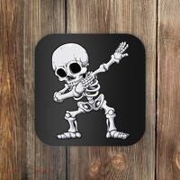 Halloween Dabbing Skeleton Skull Rib Cage Dab Dance Coaster thumb 0
