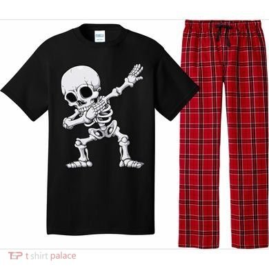 Halloween Dabbing Skeleton Skull Rib Cage Dab Dance Pajama Set