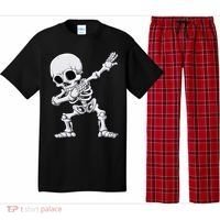 Halloween Dabbing Skeleton Skull Rib Cage Dab Dance Pajama Set thumb 0