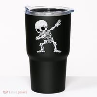 Halloween Dabbing Skeleton Skull Rib Cage Dab Dance Tumbler thumb 0