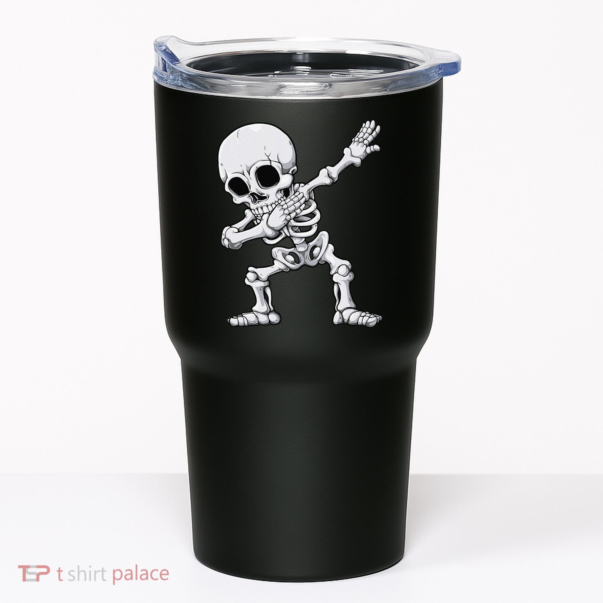 Halloween Dabbing Skeleton Skull Rib Cage Dab Dance Tumbler