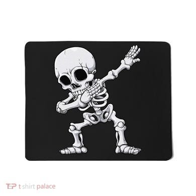 Halloween Dabbing Skeleton Skull Rib Cage Dab Dance Mousepad