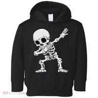 Halloween Dabbing Skeleton Skull Rib Cage Dab Dance Toddler Hoodie thumb 0