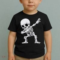 Halloween Dabbing Skeleton Skull Rib Cage Dab Dance Toddler T-Shirt thumb 2