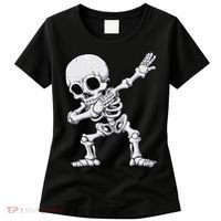Halloween Dabbing Skeleton Skull Rib Cage Dab Dance Women's T-Shirt thumb 0