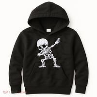 Halloween Dabbing Skeleton Skull Rib Cage Dab Dance Kids Hoodie thumb 0