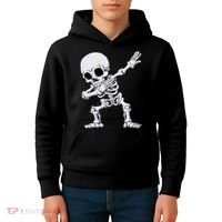 Halloween Dabbing Skeleton Skull Rib Cage Dab Dance Kids Hoodie thumb 4