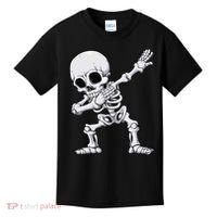 Halloween Dabbing Skeleton Skull Rib Cage Dab Dance Kids T-Shirt thumb 0