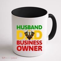 Husband Dad Small Business Owner African American Ceo Coffee Mug thumb 1