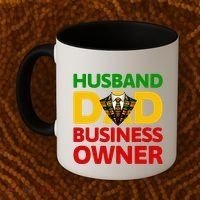 Husband Dad Small Business Owner African American Ceo Coffee Mug thumb 2