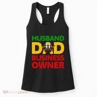 Husband Dad Small Business Owner African American Ceo Women's Tank Top thumb 0