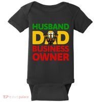 Husband Dad Small Business Owner African American Ceo Baby Bodysuit thumb 0