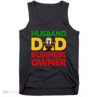 Husband Dad Small Business Owner African American Ceo Tank Top thumb 0