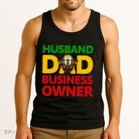 Husband Dad Small Business Owner African American Ceo Tank Top thumb 3
